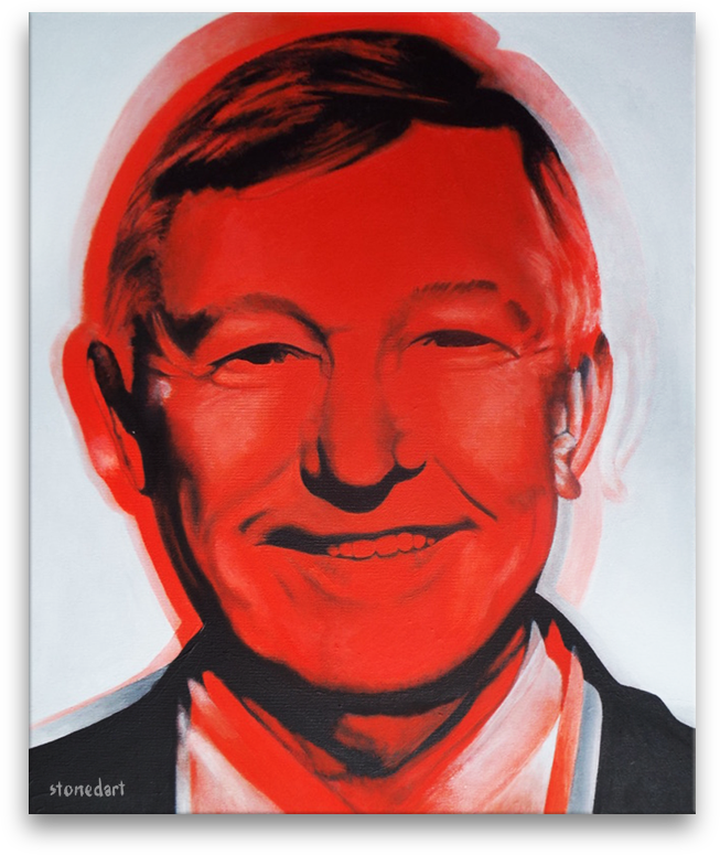 Alex ferguson original painting art