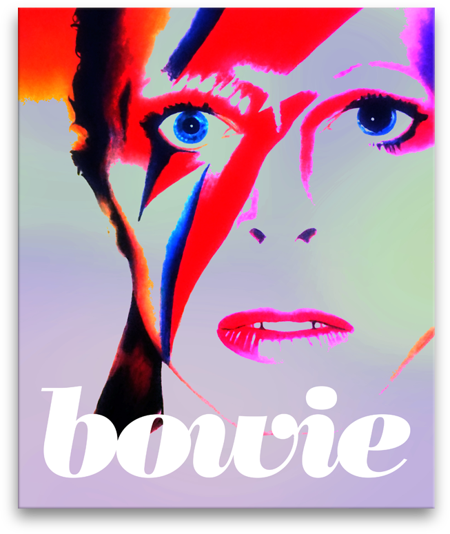 David Bowie stramashed digital artwork
