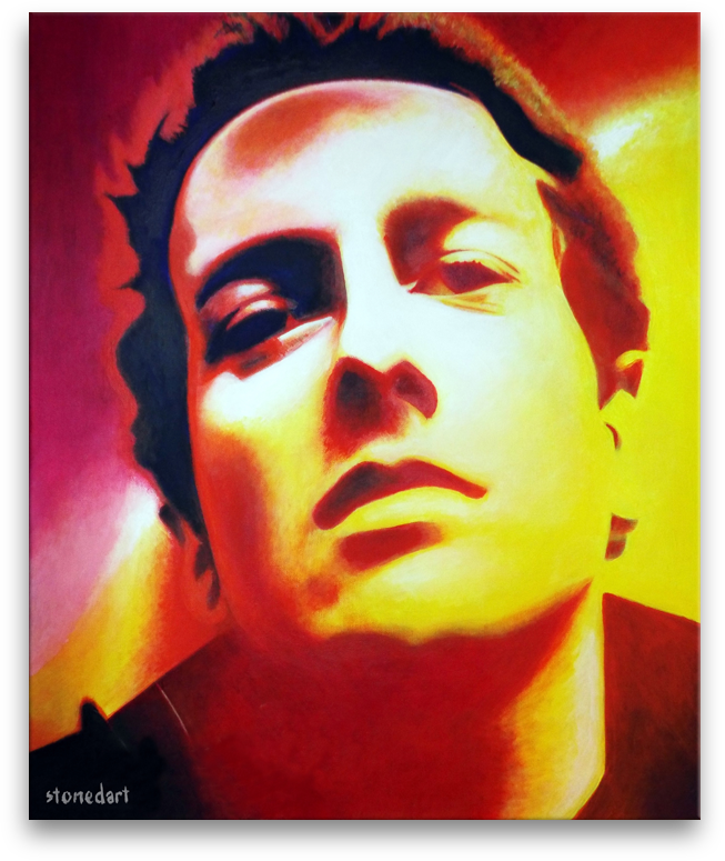 Joe Strummer original painting art