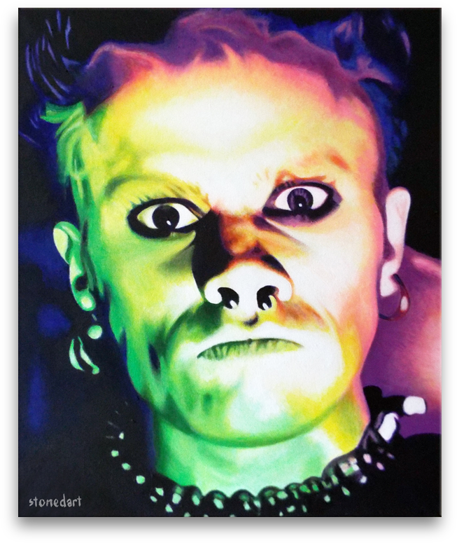 Keith Flint original painting art
