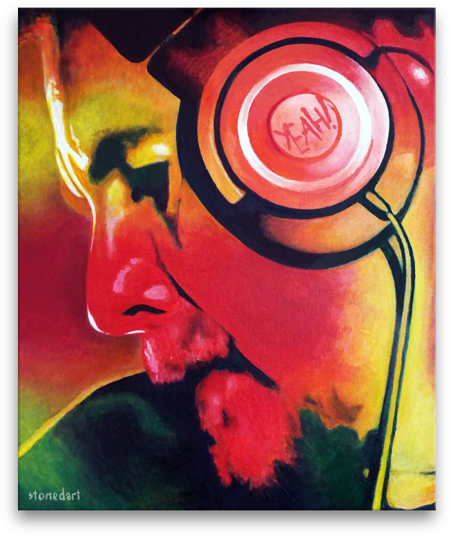 Laurent Garnier original painting art