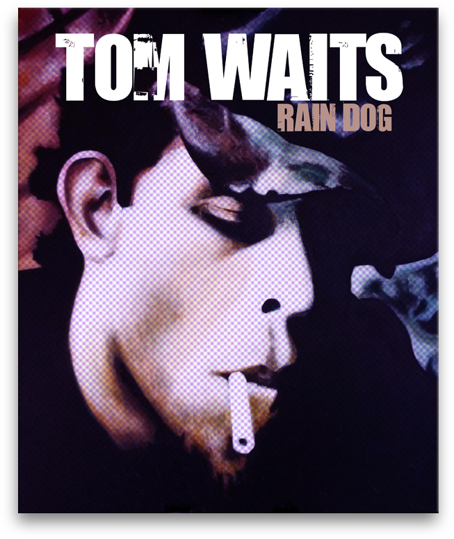 Tom Waits stramashed digital artwork